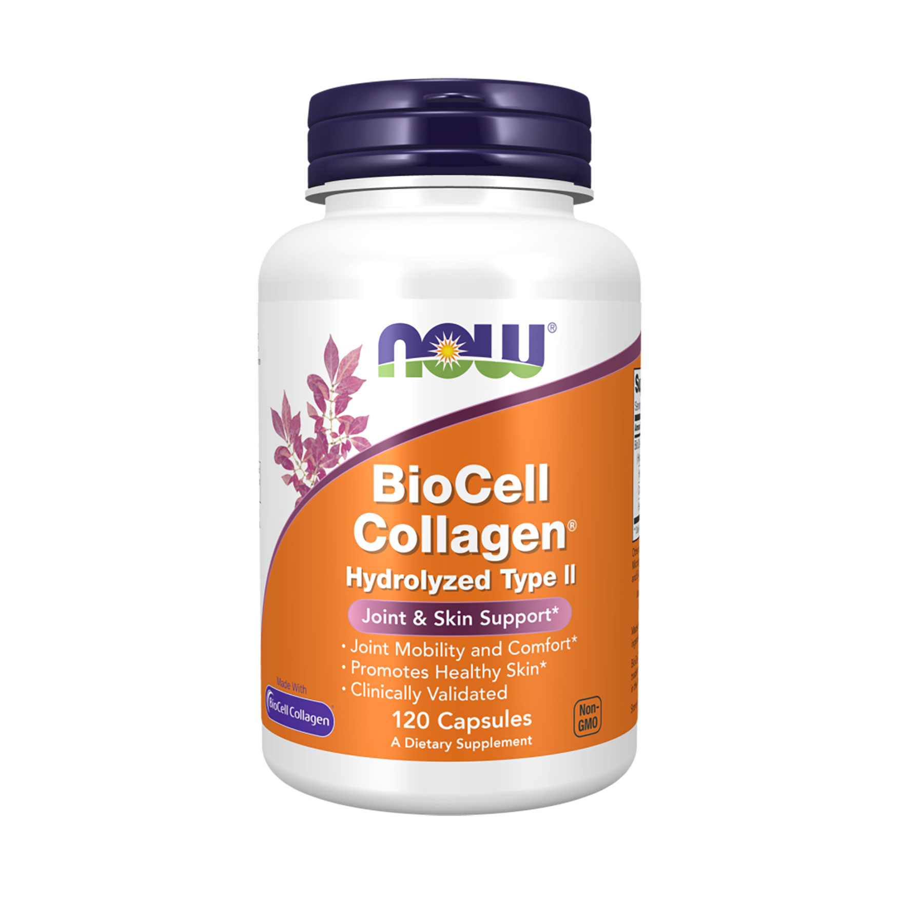 Гідролізований колаген II типу NOW foods BioCell Collagen Hydrolyzed Type II, 120 рослинних капсул
