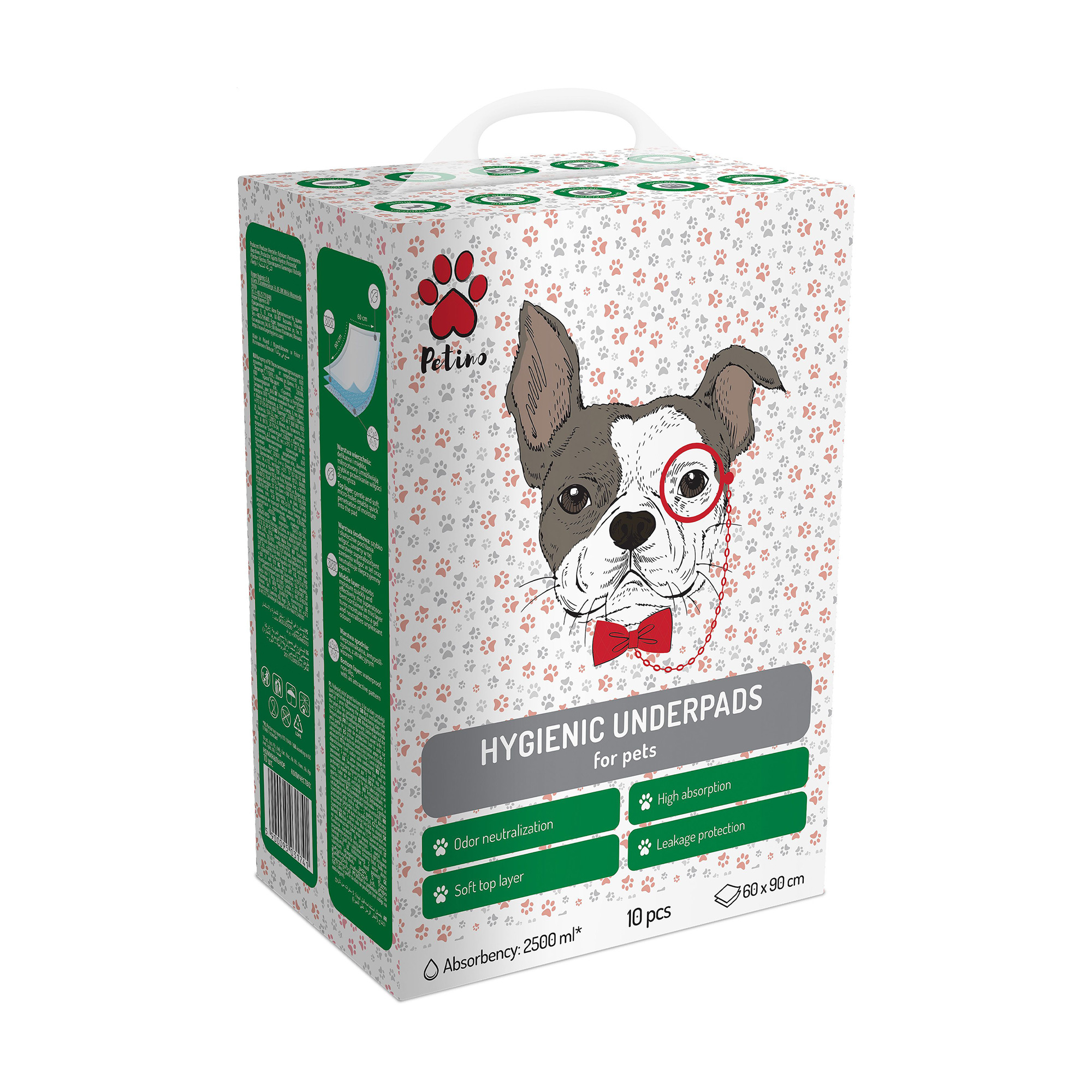 Гігієнічні пелюшки для тварин Petino Hygienic Underpads, 60*90 см, 10 шт