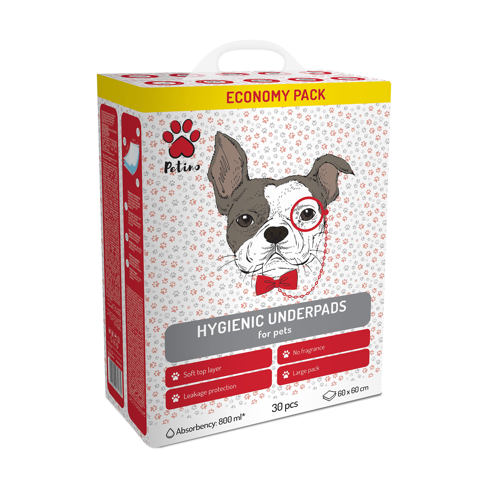 Гігієнічні пелюшки для тварин Petino Hygienic Underpads, 60*60 см, 30 шт
