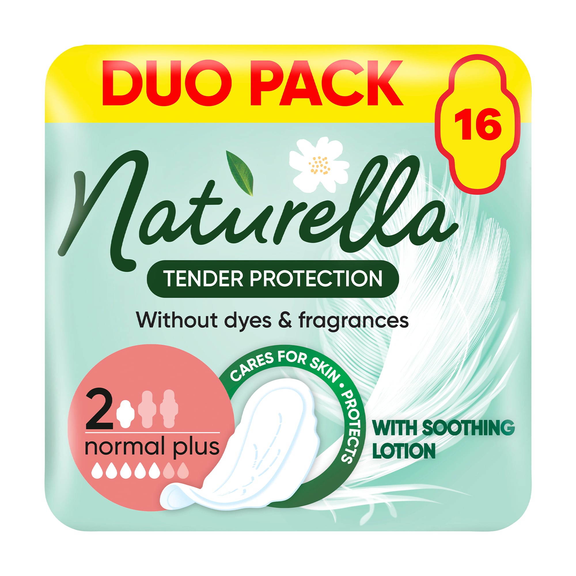 Гігієнічні прокладки NATURELLA Ніжний Захист Normal Plus розмір 2, 16 шт