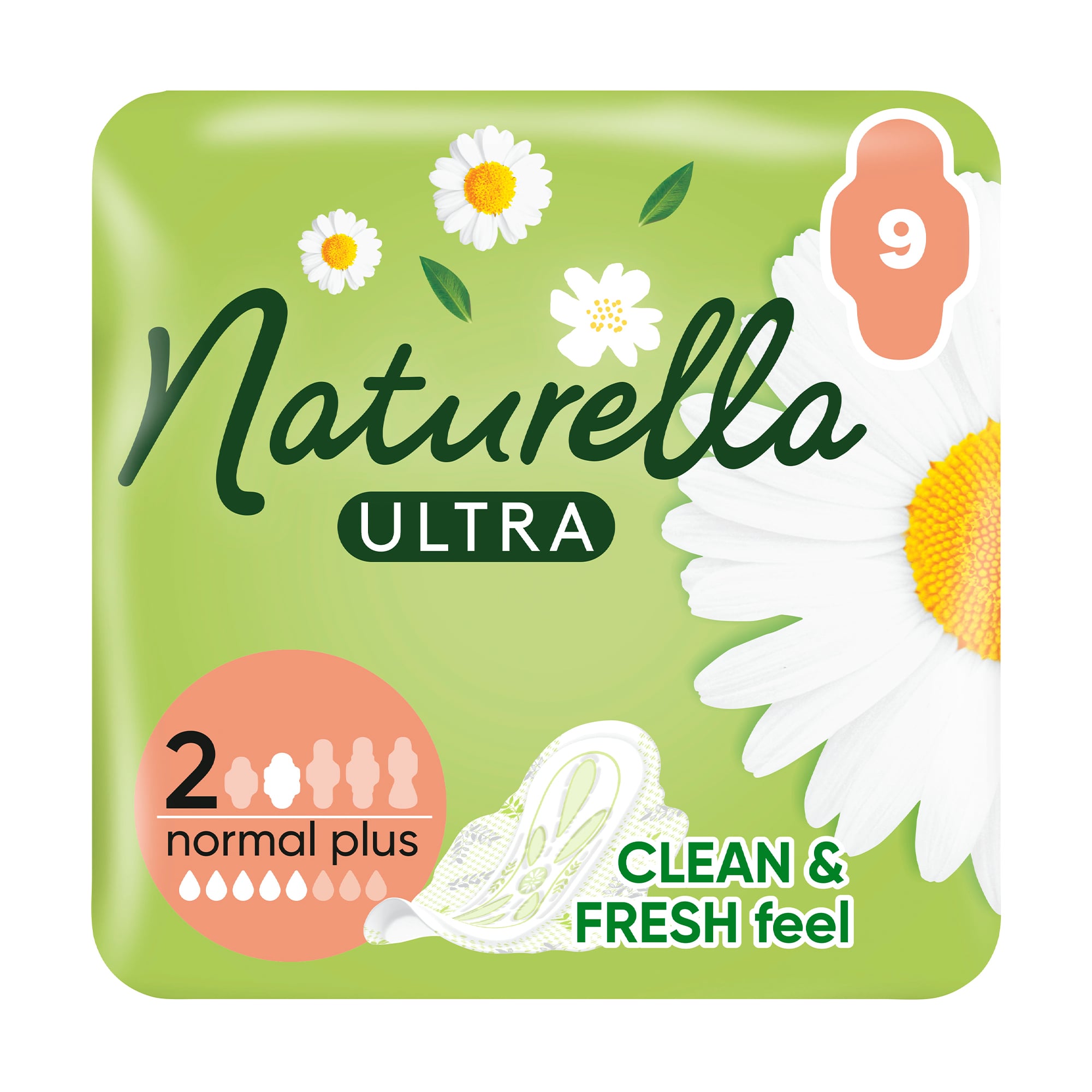 Гігієнічні прокладки NATURELLA Ultra Normal Plus розмір 2, 9 шт