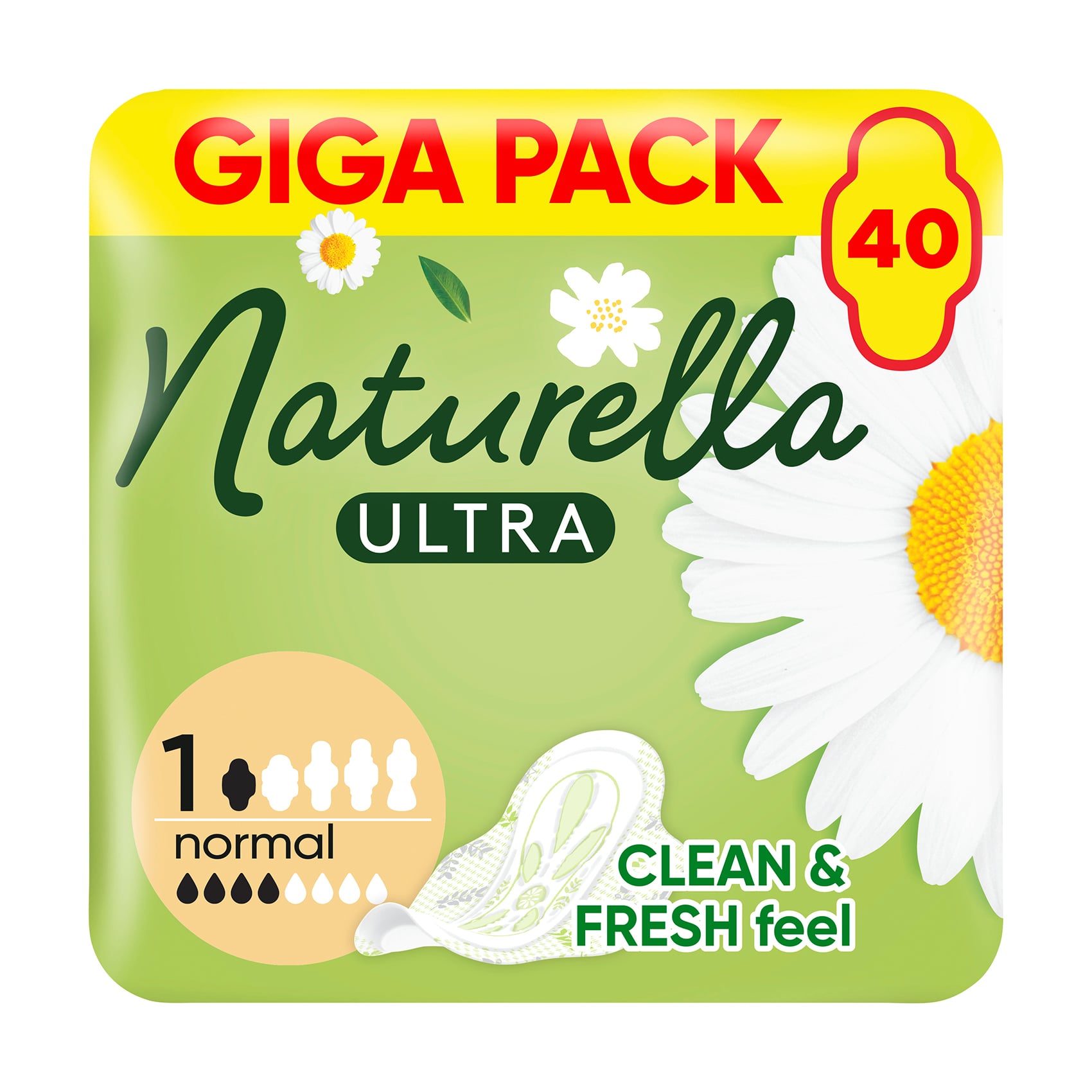 Гігієнічні прокладки NATURELLA Ultra Normal розмір 1, 40 шт