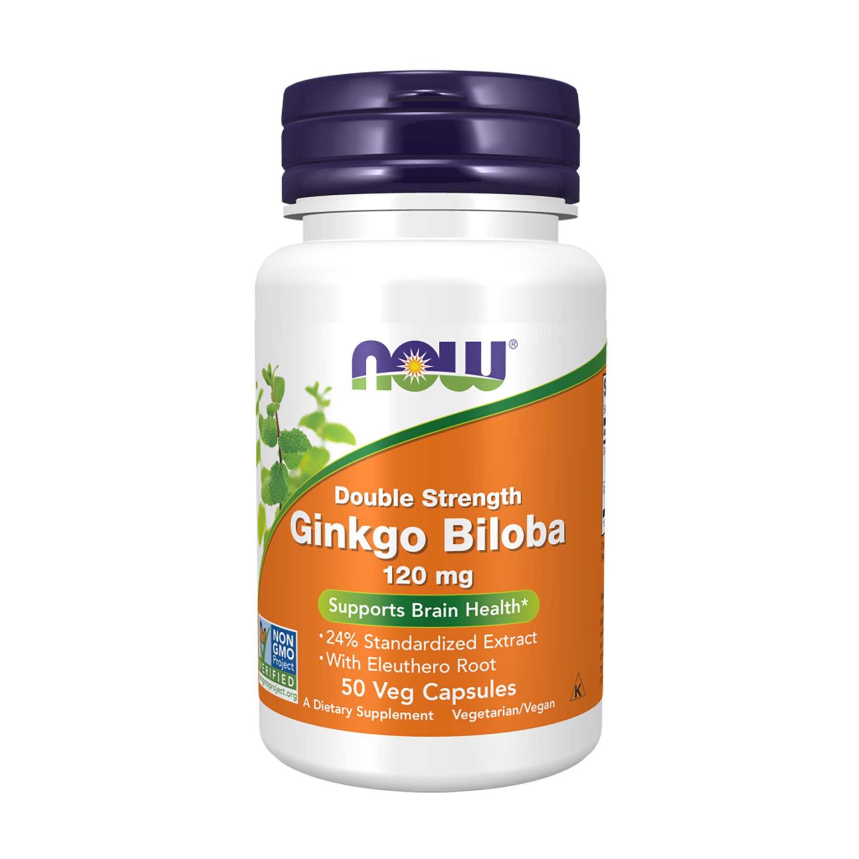 Гінкго білоба NOW Foods Double Strength Ginkgo Biloba 120 мг, 50 капсул