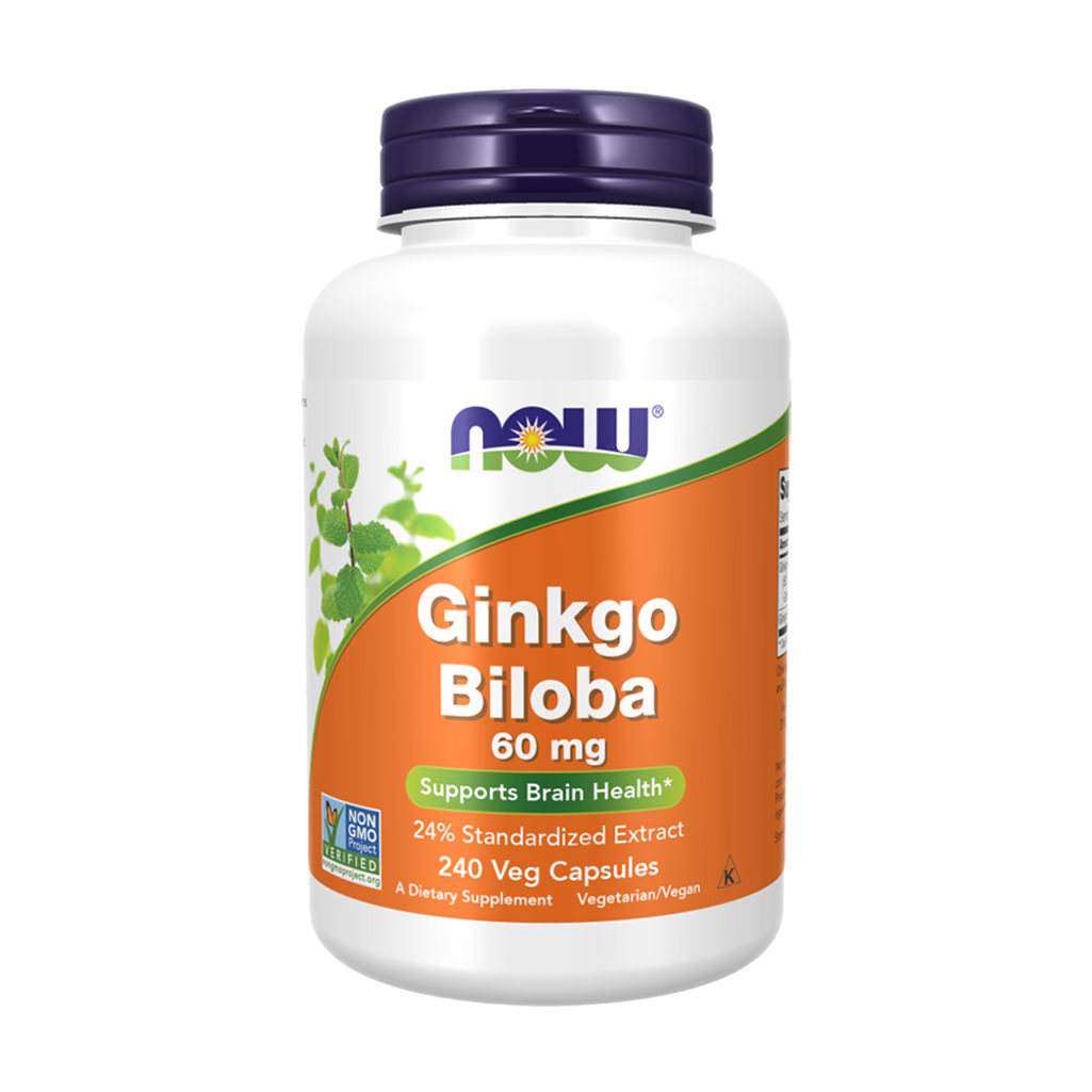 Гінкго Білоба NOW Foods Ginkgo Biloba 60 мг, 240 капсул