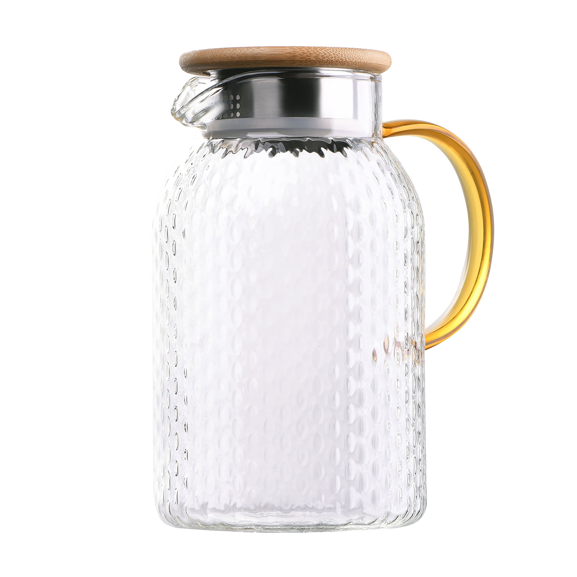 Глечик Ardesto Dew з бамбуковою кришкою, 1.5 л (AR2615BPG)