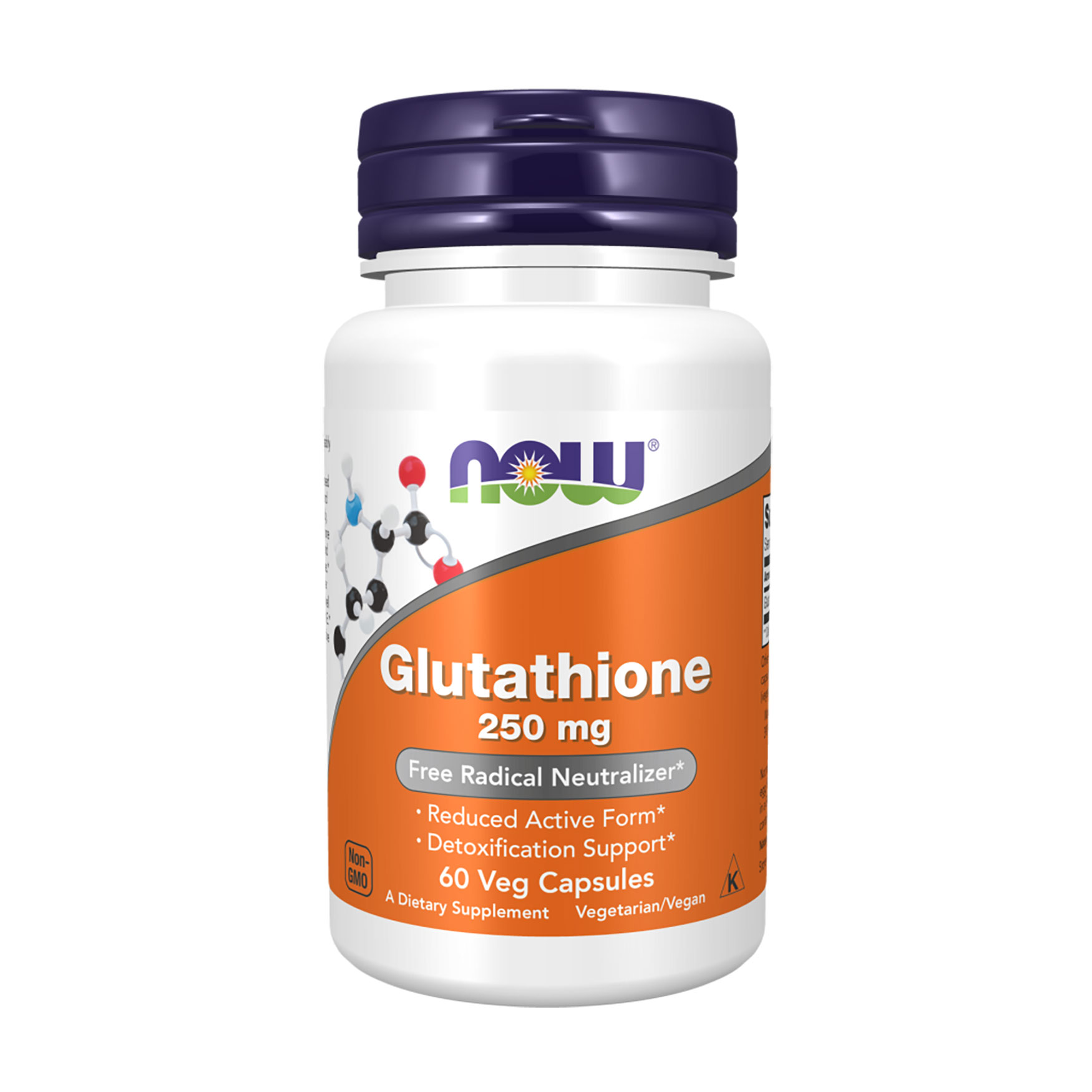 Глутатіон NOW Foods L-Glutathione 250 мг, 60 капсул