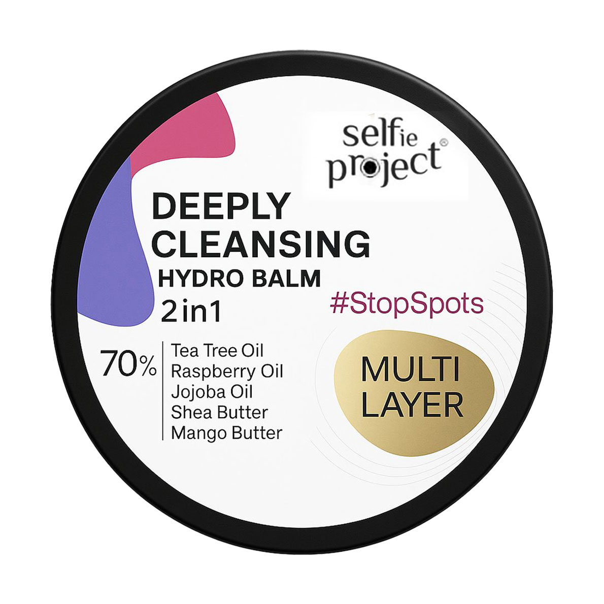 Глибоко очищувальний гідробальзам 2 в 1 для обличчя Selfie Project StopSpots Deeply Cleansing Hydro Balm 2in1 для проблемної шкіри, 75 мл