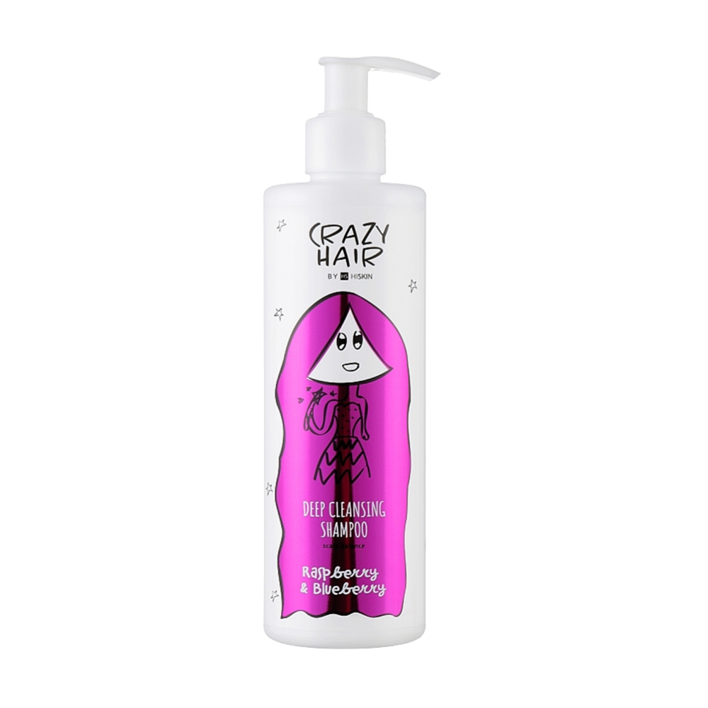 Глибоко очищувальний шампунь для волосся HiSkin Crazy Hair Deep Cleansing Shampoo Raspberry &amp; Blueberry, 300 мл