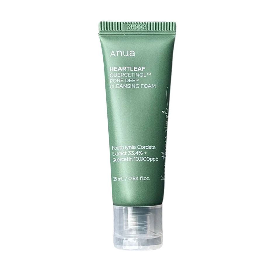 Глибокоочищувальна пінка для обличчя Anua Heartleaf Quercetinol Pore Deep Cleansing Foam, 25 мл