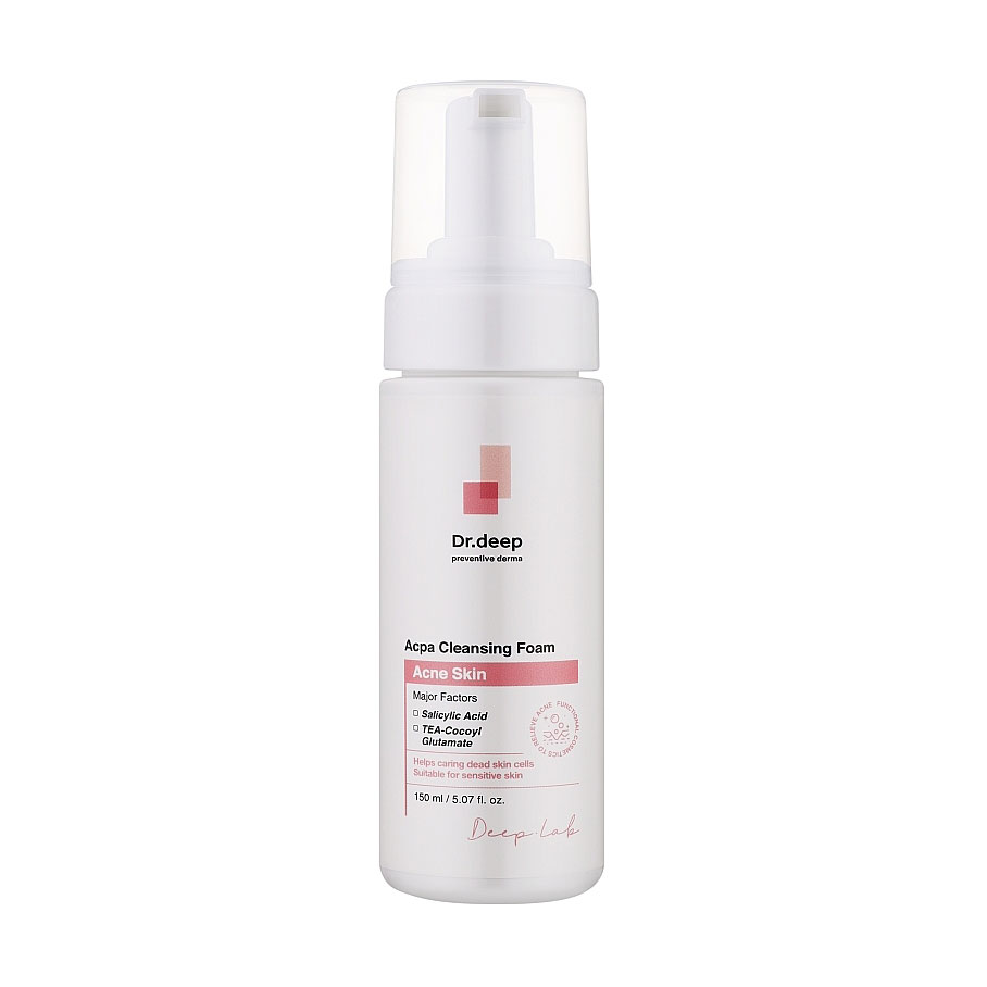 Глибокоочищуюча пінка для обличчя Dr.Deep Acpa Cleansing Foam з саліциловою кислотою, 150 мл