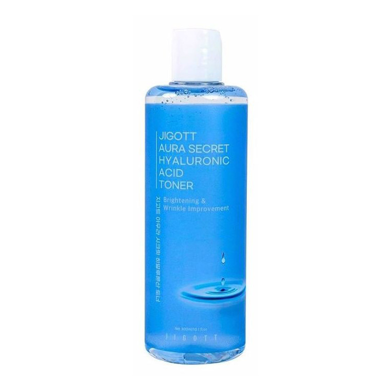 Глибокопроникний тонер для обличчя Jigott Aura Secret Hyaluronic Acid Toner з гіалуроновою кислотою, 300 мл