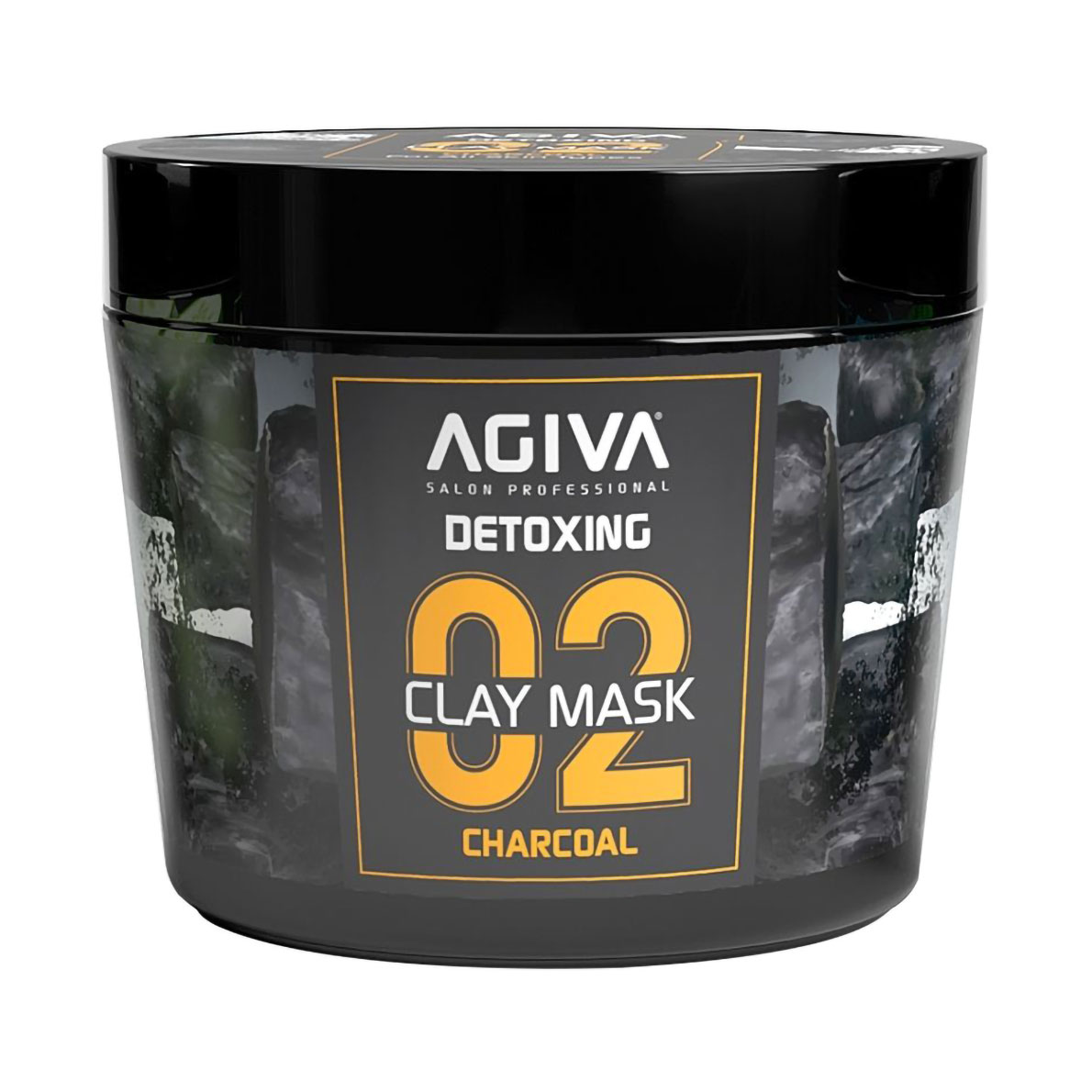 Глиняна маска для обличчя Agiva Detoxing Clay Mask з вугіллям, 300 мл