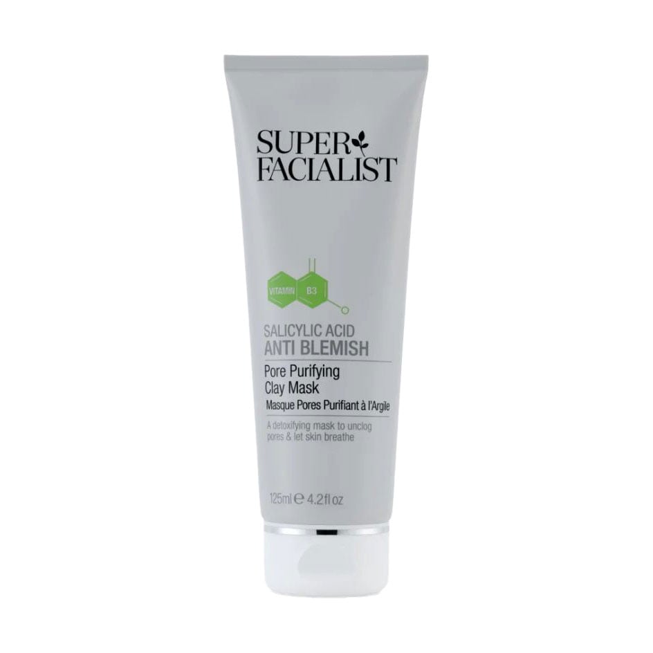 Глиняна маска для обличчя Super Facialist Salicylic Acid Anti Blemish Pore Purifying Clay Mask із саліциловою кислотою, 125 мл