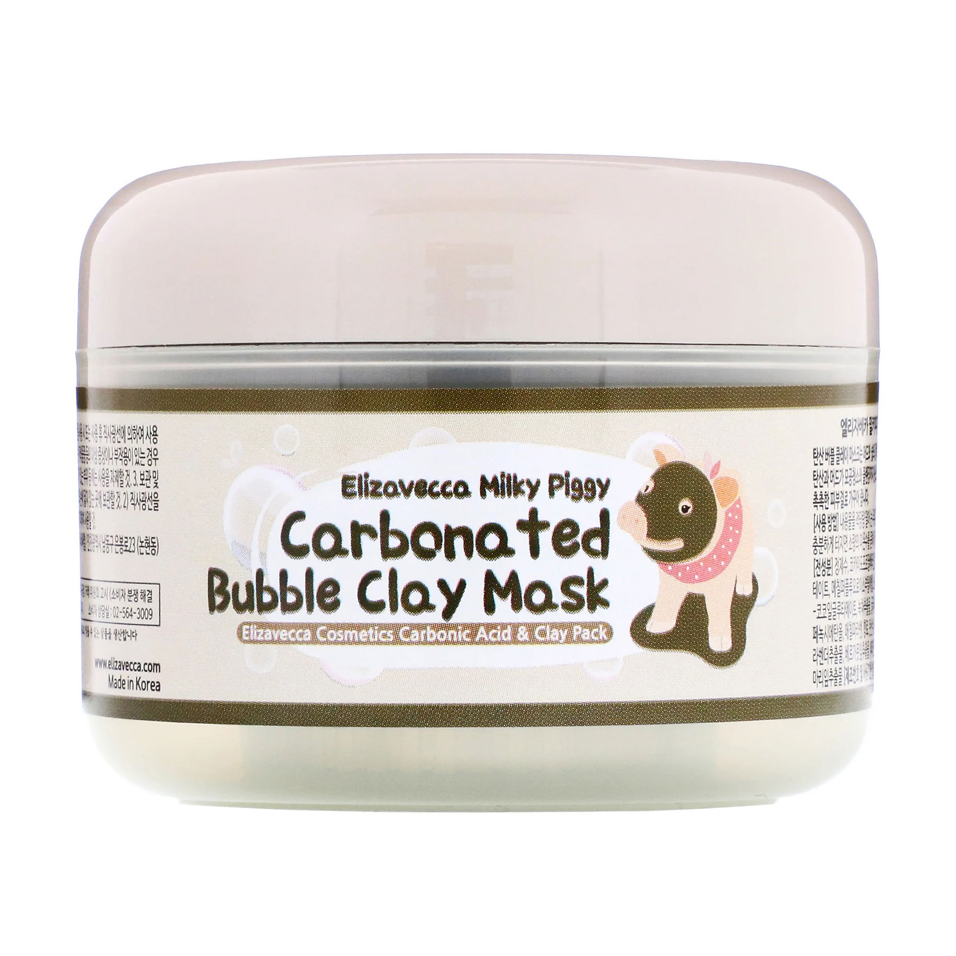 Глиняно-бульбашкова маска для обличчя Elizavecca Milky Piggy Carbonated Bubble Clay Mask, 100 мл