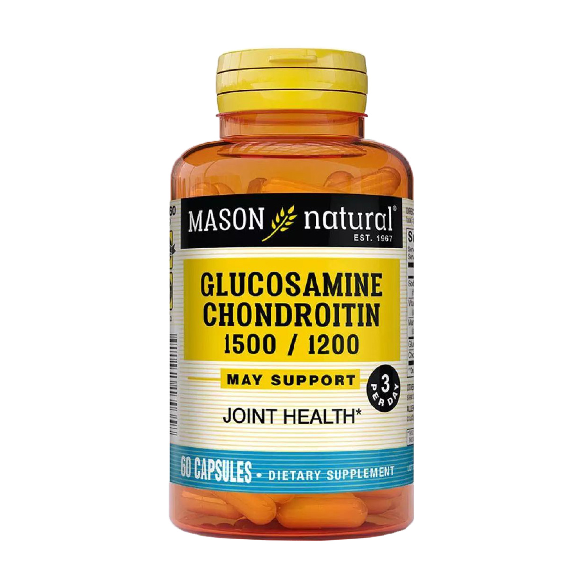 Глюкозамін хондроїтин Mason Natural Glucosamine Chondroitin 1500/1200 мг, 100 капсул