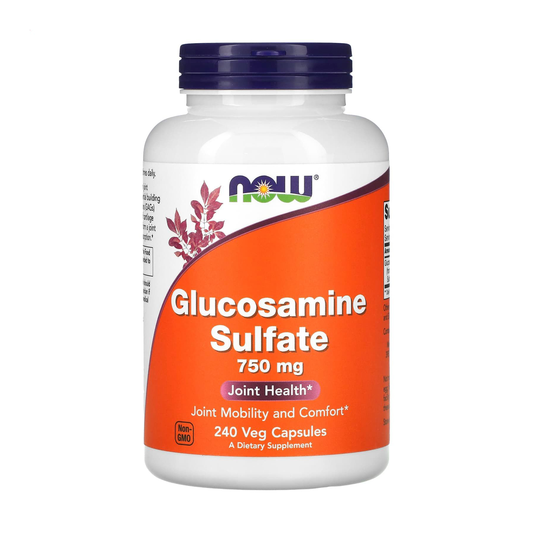 Глюкозамін сульфат NOW foods Glucosamine Sulfate, 750 мг, 240 капсул