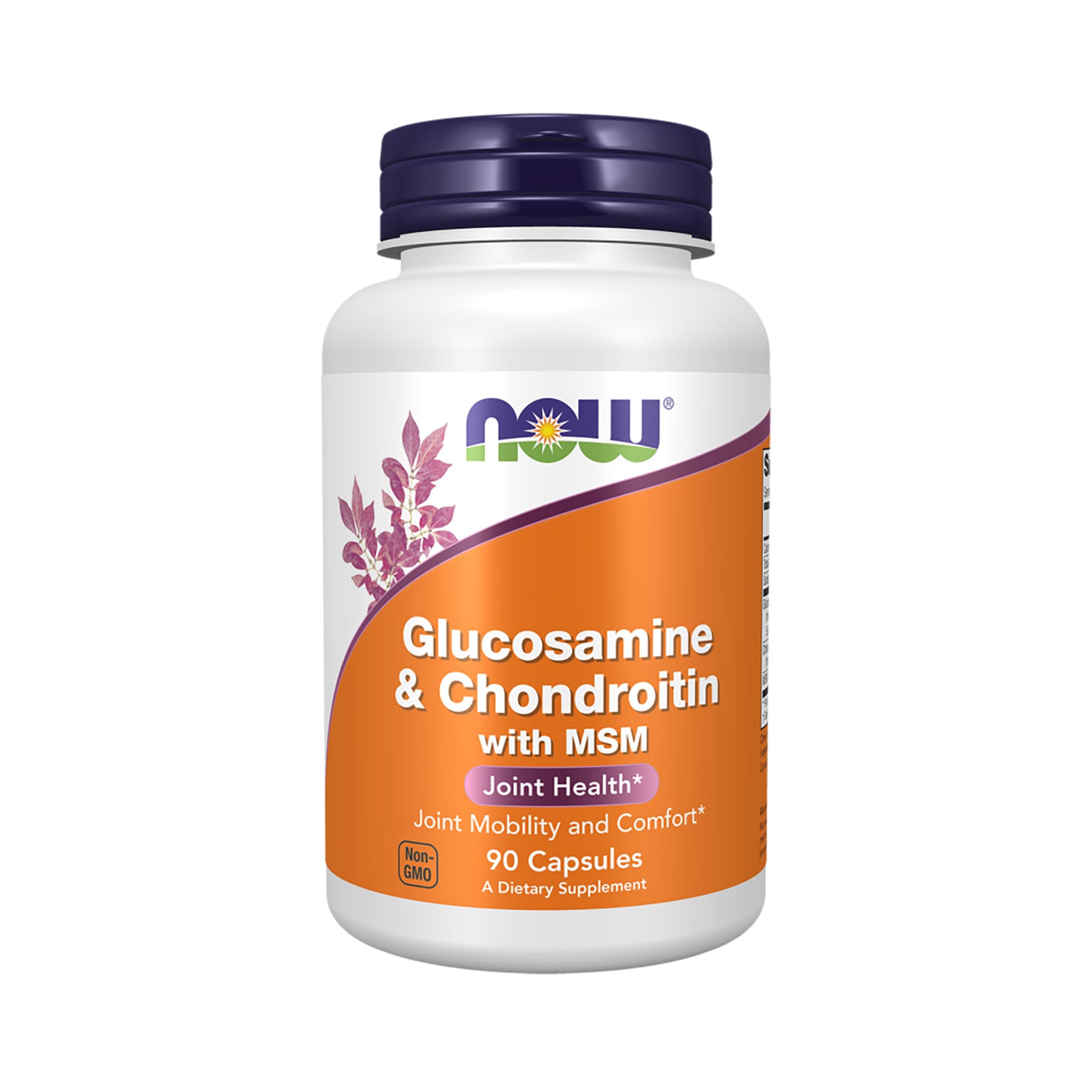 Глюкозамін та хондроїтин із МСМ NOW foods Glucosamine &amp; Chondroitin with MSM, 90 капсул