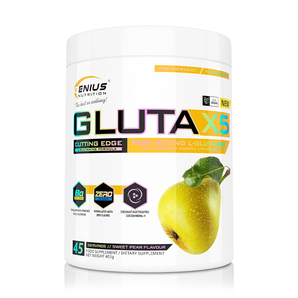 Глютамін Genius Nutrition Gluta-X5 Груша, в порошку, 405 г