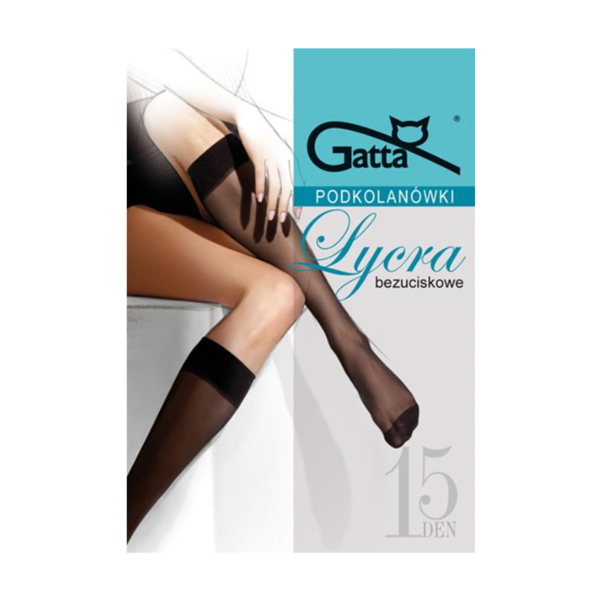 Гольфи жіночі Gatta Lycra, 15 DEN, Nero
