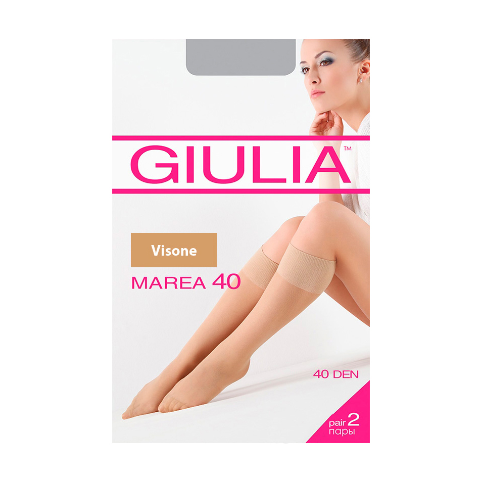 Гольфи жіночі Giulia Marea Gambaletto класичні, 40 DEN, Visone, 2 пари