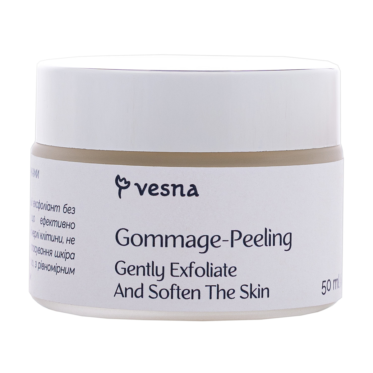 Гоммаж-скатка для обличчя Vesna Gommage-Peeling Gently Exfoliate And Soften The Skin, 50 мл