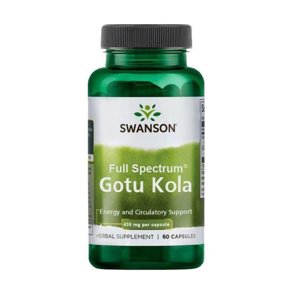 Готу кола Swanson Full Spectrum Gotu Kola 435 мг, 60 капсул