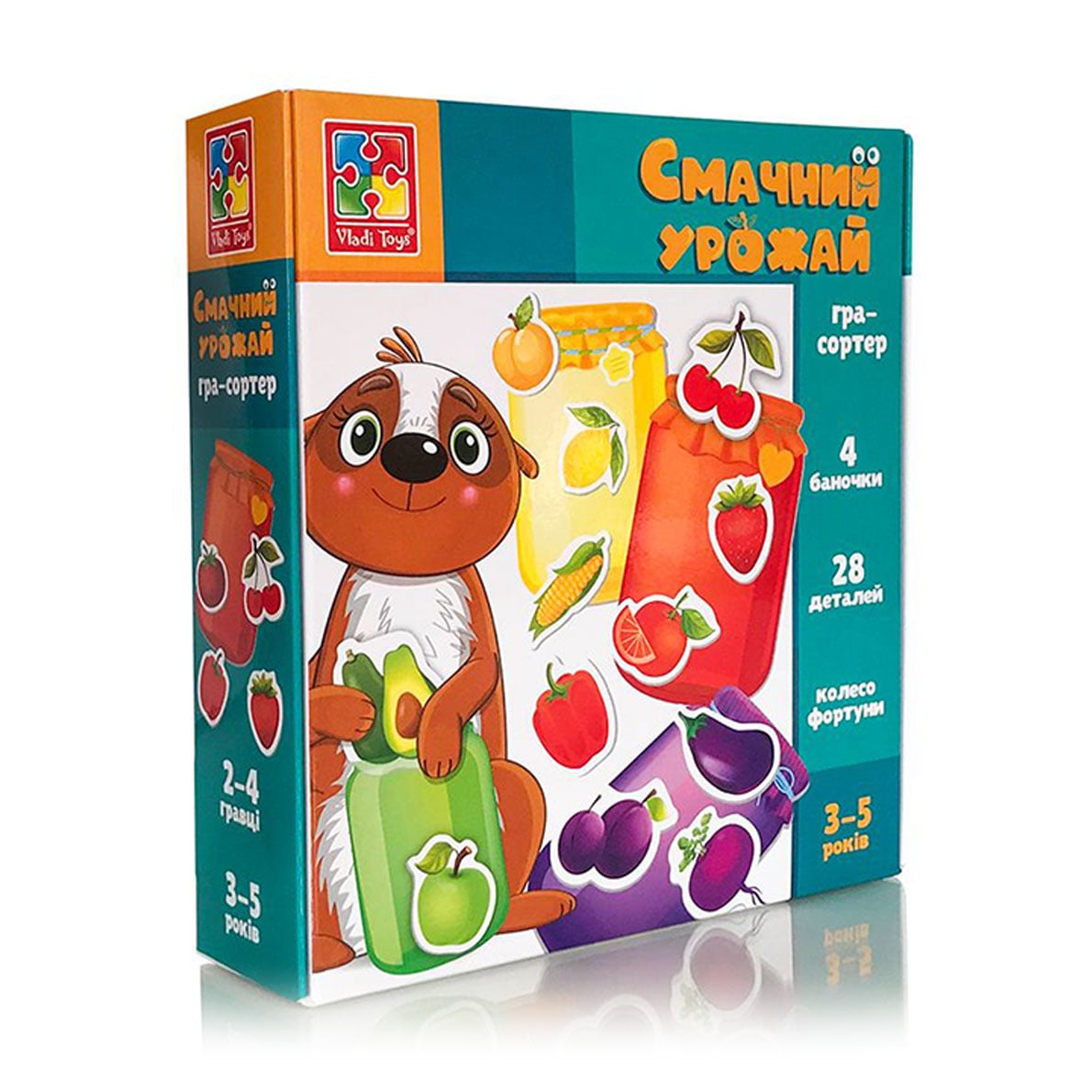 Гра-сортер Vladi Toys Смачний урожай, українською мовою, від 3 років (VT1804-41)