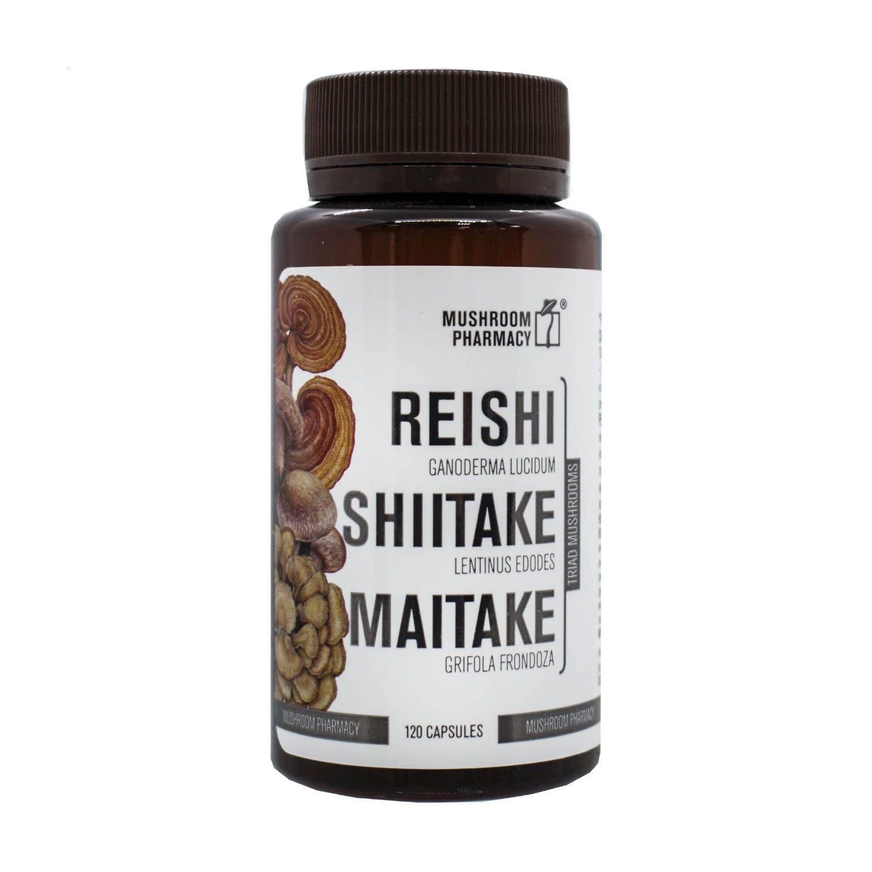 Гриб Рейші, Шіїтаке, Майтаке ФітоБіоТехнології Reishi Shiitake Maitake, 120 капсул
