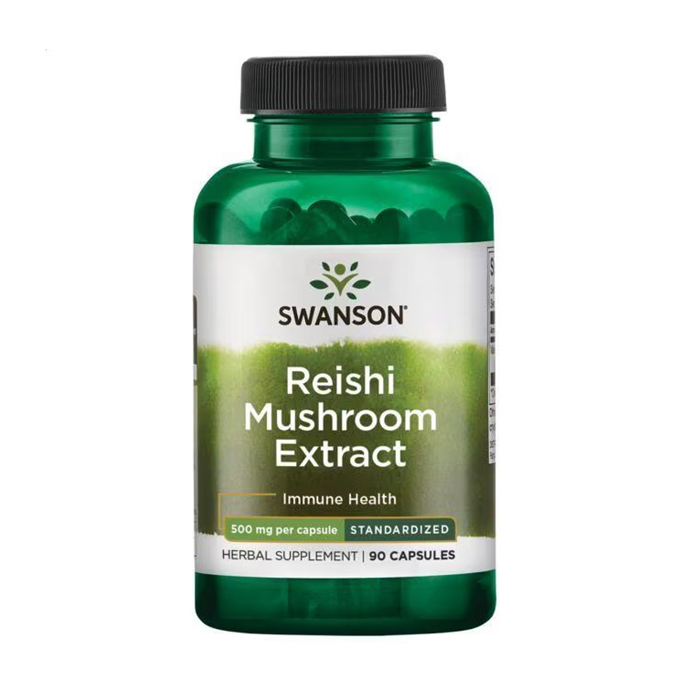 Гриб Рейші Swanson Reishi Mushroom Extract 500 мг, 90 капсул