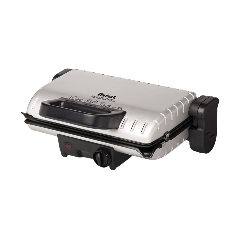 Гриль притискний Tefal Minute Grill чорно-сріблястий (GC205012)