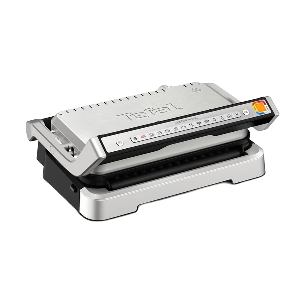 Гриль притискний Tefal OptiGrill 4 in 1 XL чорно-сріблястий (GC784D30)