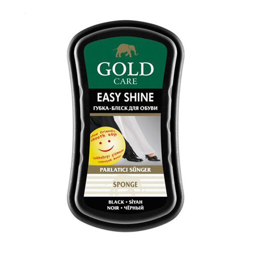 Губка-блиск для взуття Gold Care Easy Shine Sponge Чорний, 1 шт
