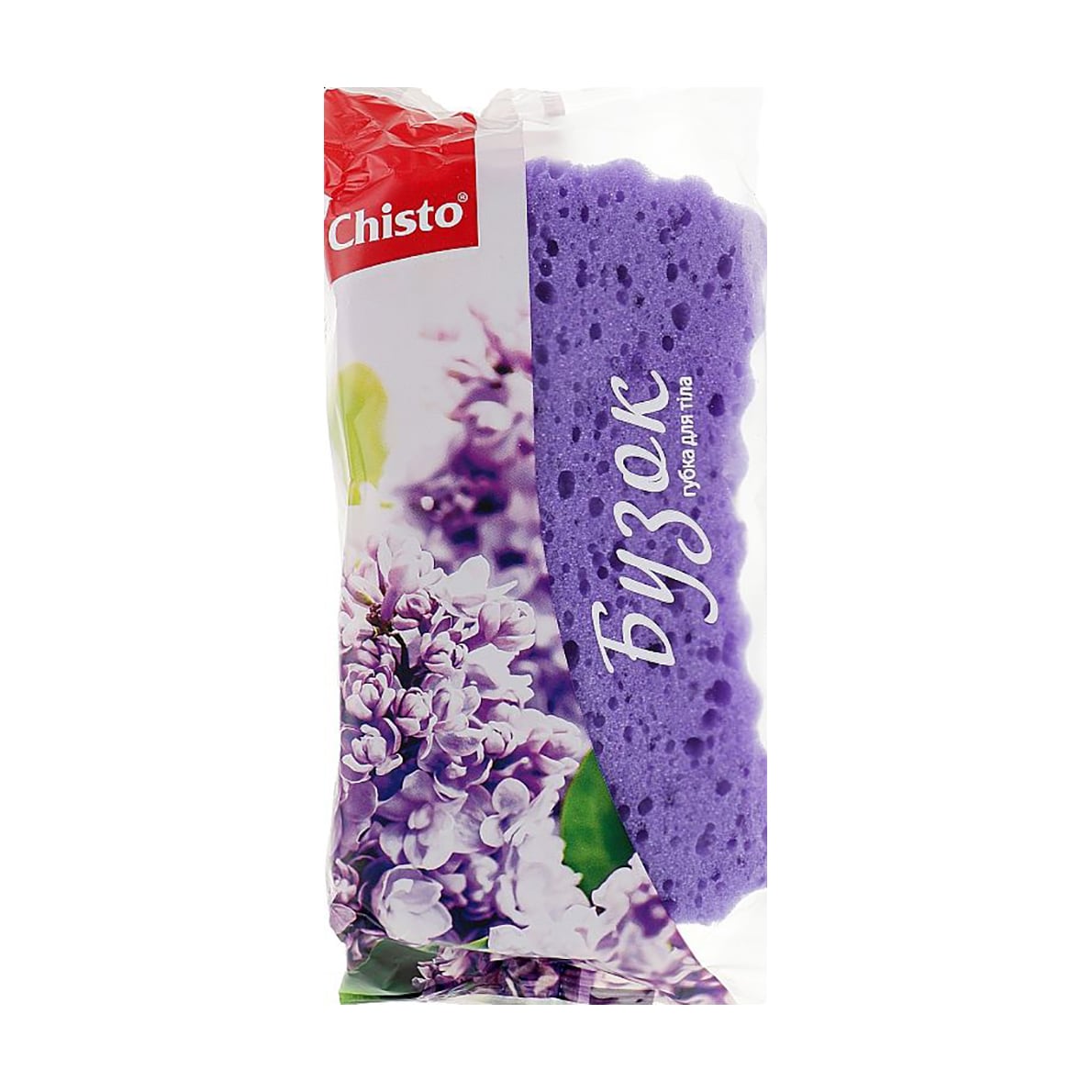 Губка для тіла Chisto Бузок, поролонова