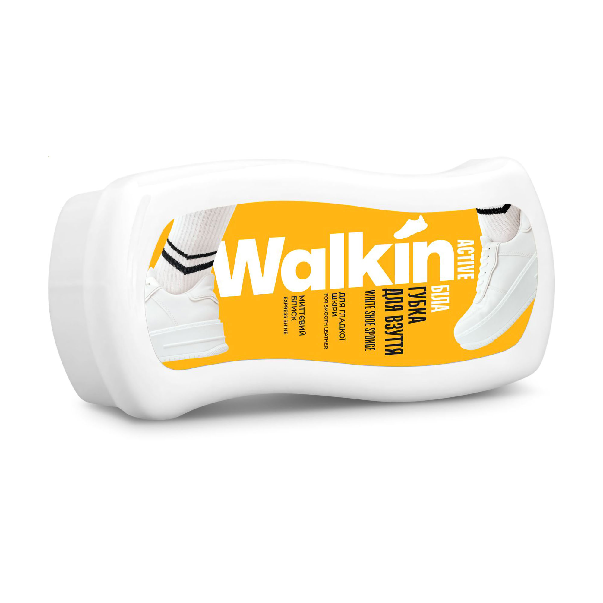 Губка для взуття Walkin Active для гладкої шкіри, біла
