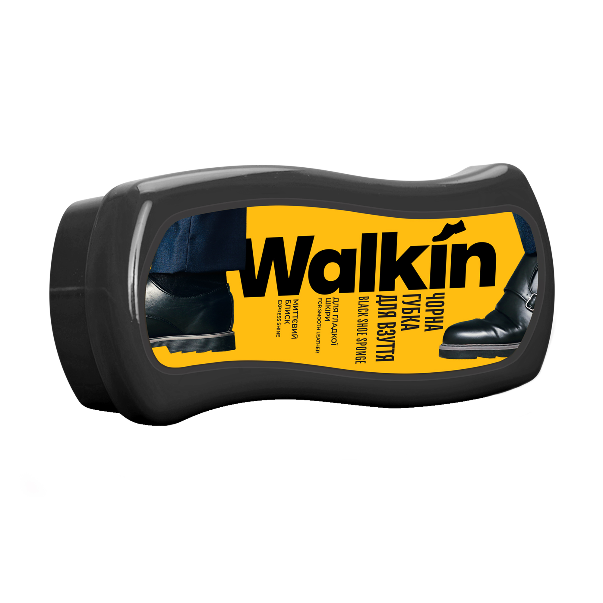 Губка для взуття Walkin для гладкої шкіри, чорна