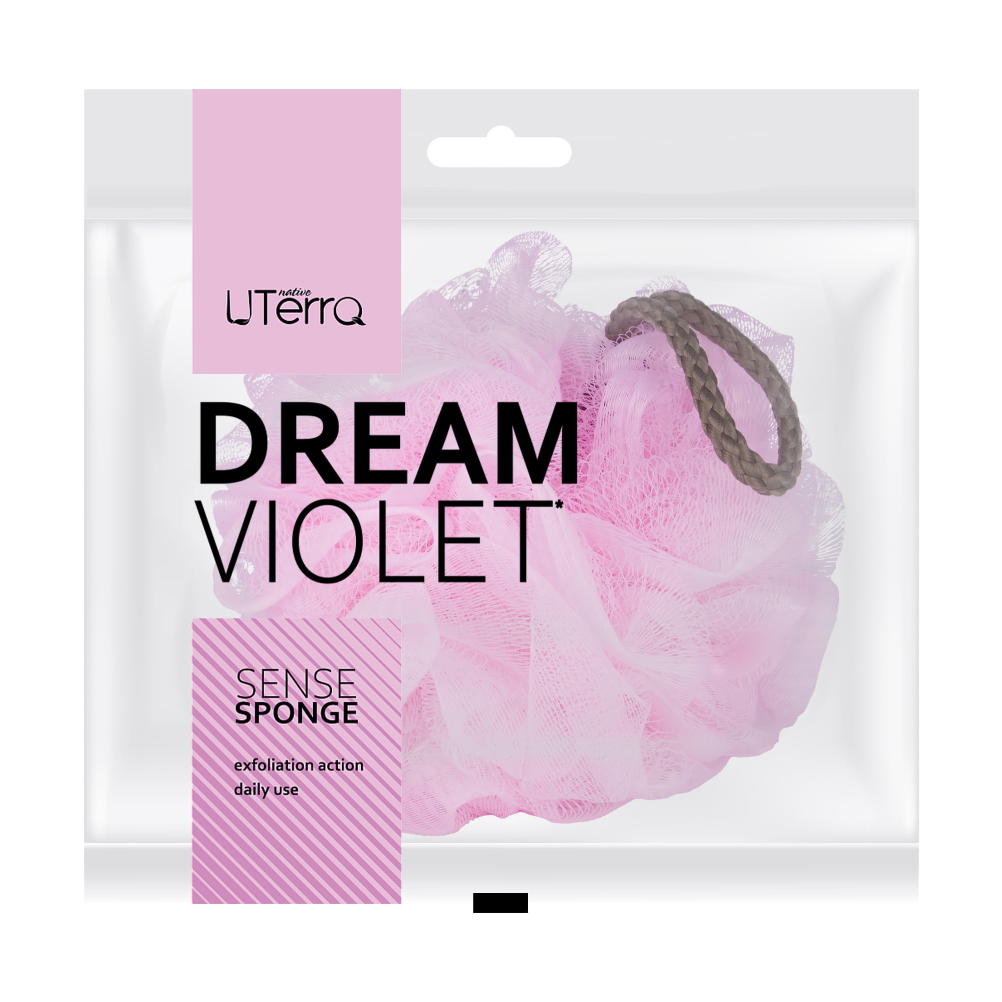 Губка лазнева UTerra Native бант Dream Violet