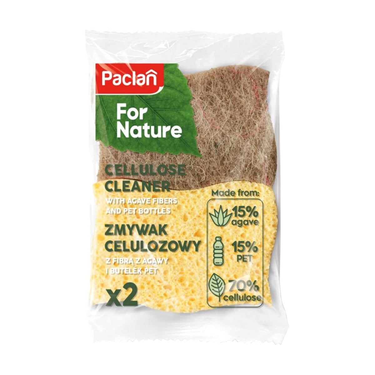Губки для кухні Paclan біорозкладні, 2 шт