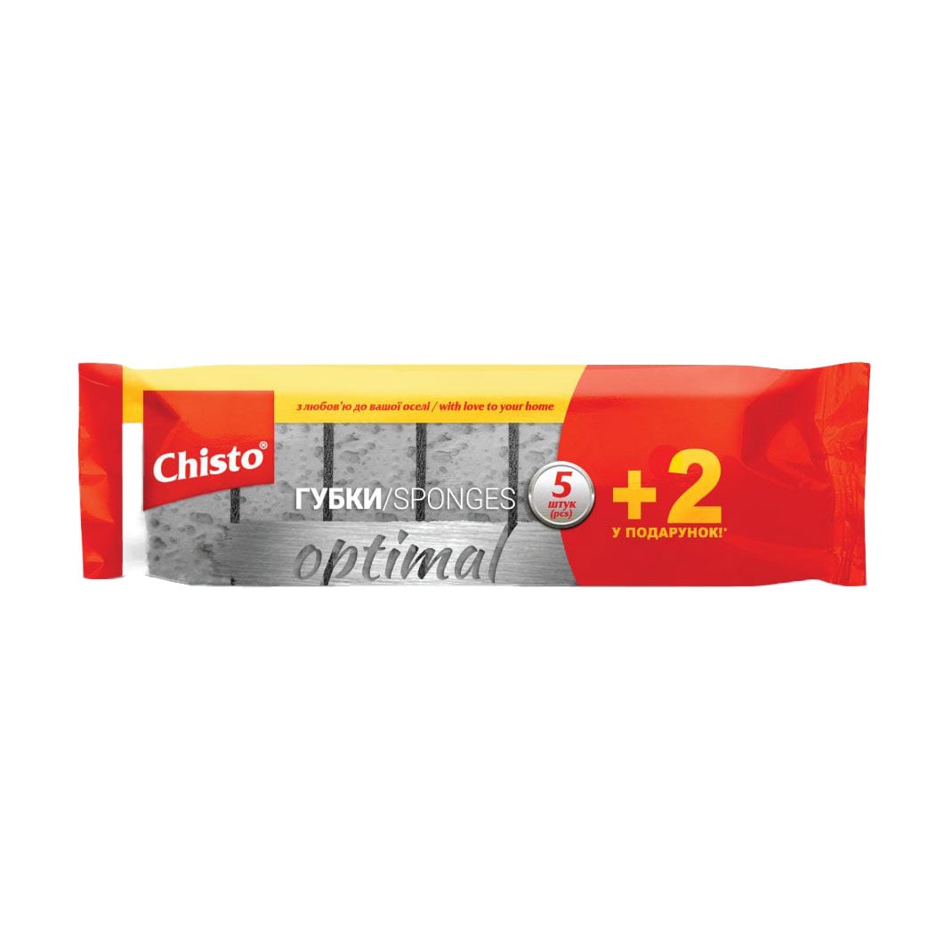 Губки кухонні Chisto Optimal, 5+2 шт