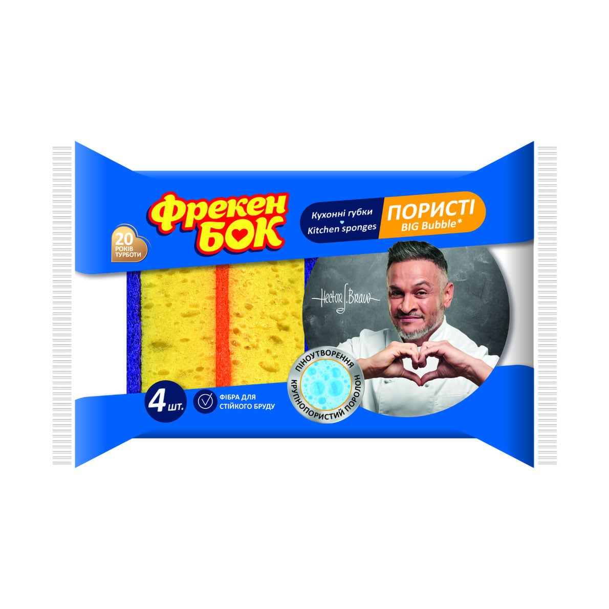 Губки кухонні Фрекен Бок Big Bubble, 4 шт