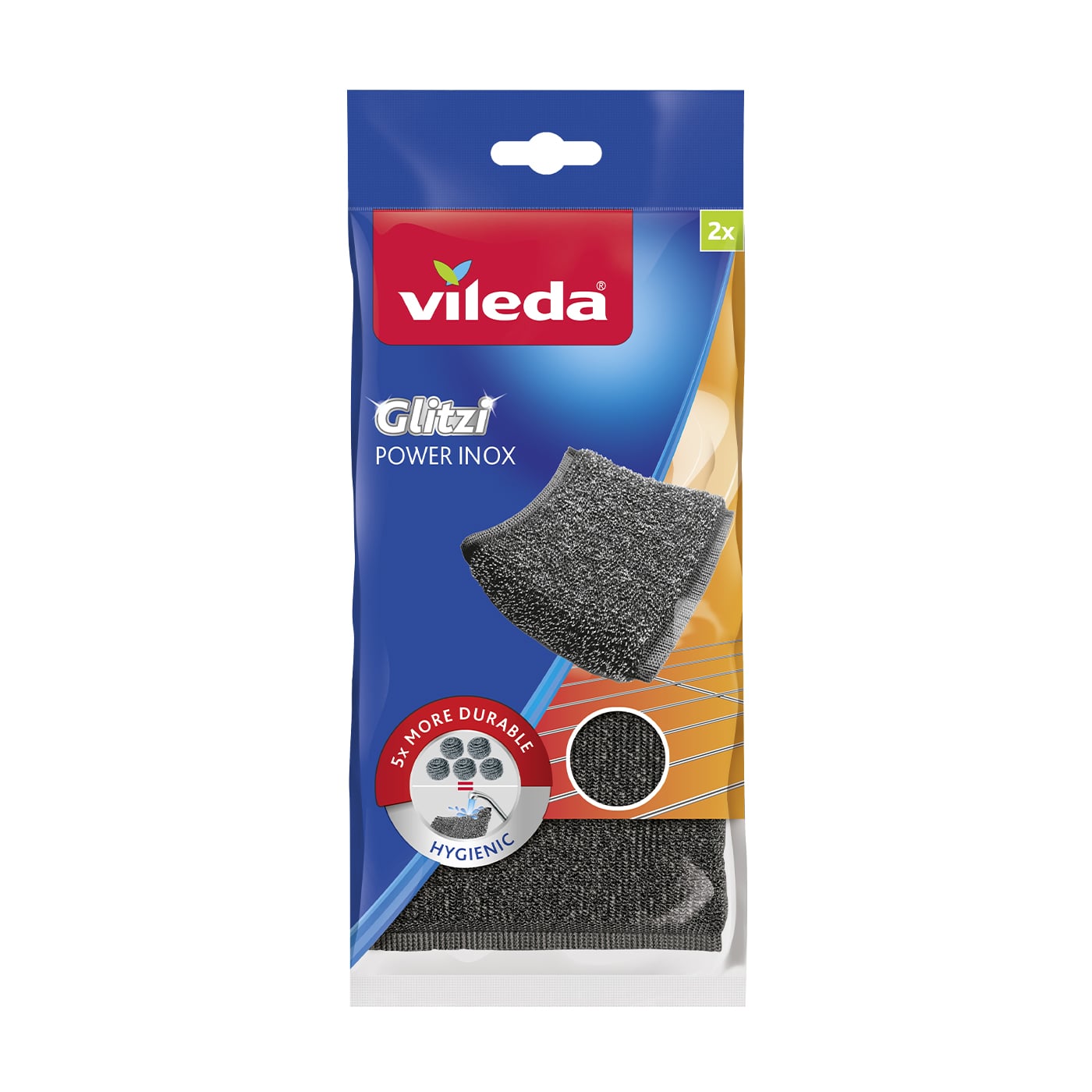 Губки металеві Vileda Glitzi Power Inox, 2 шт