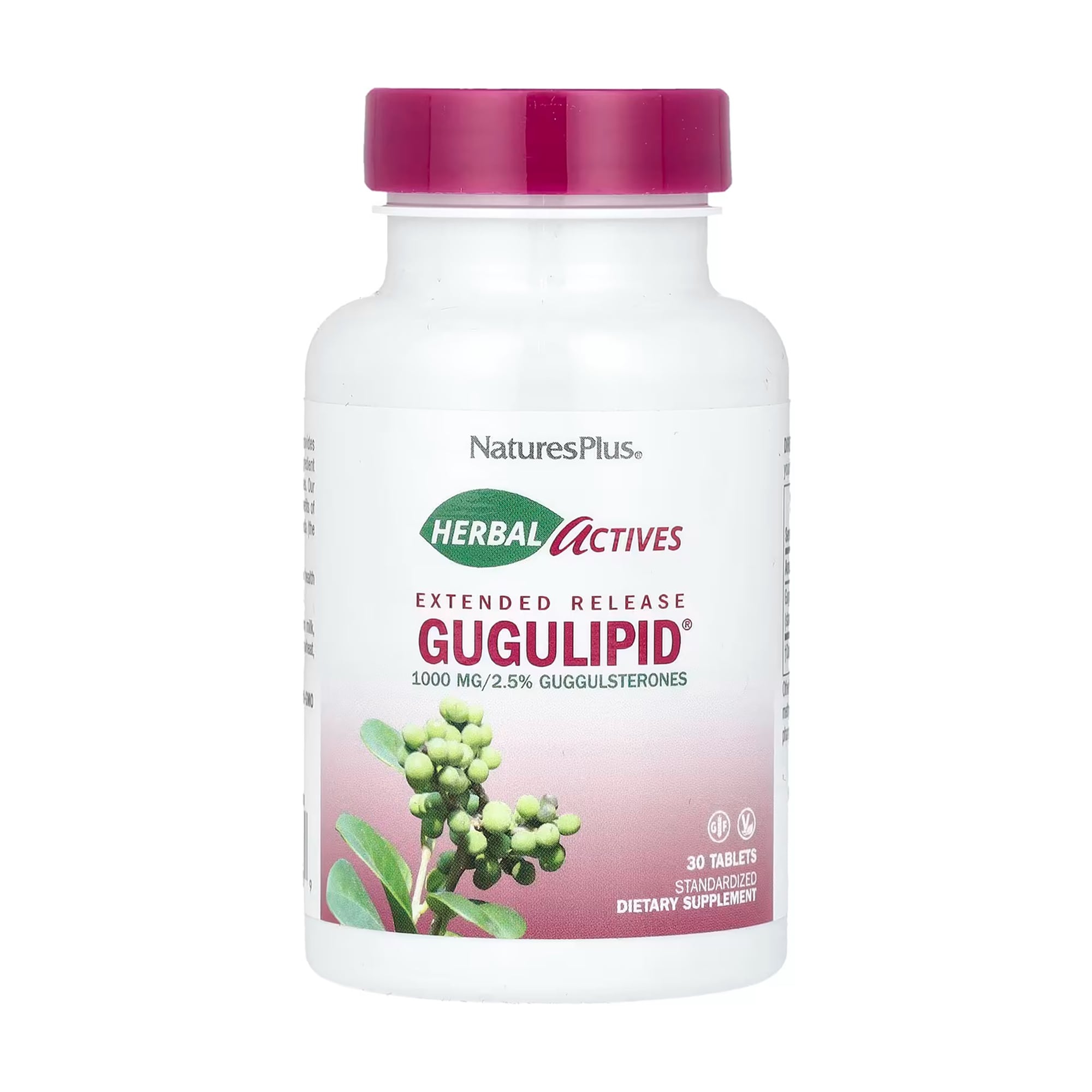 Гуггул Natures Plus Herbal Actives Gugulipid, 1000 мг, 30 таблеток