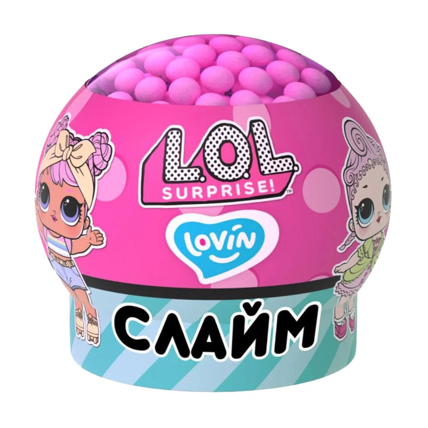 Іграшка-антистрес слайм Lovin L.O.L. Surprise! Куля, рожева, від 3 років, 210 мл (LOL80192)