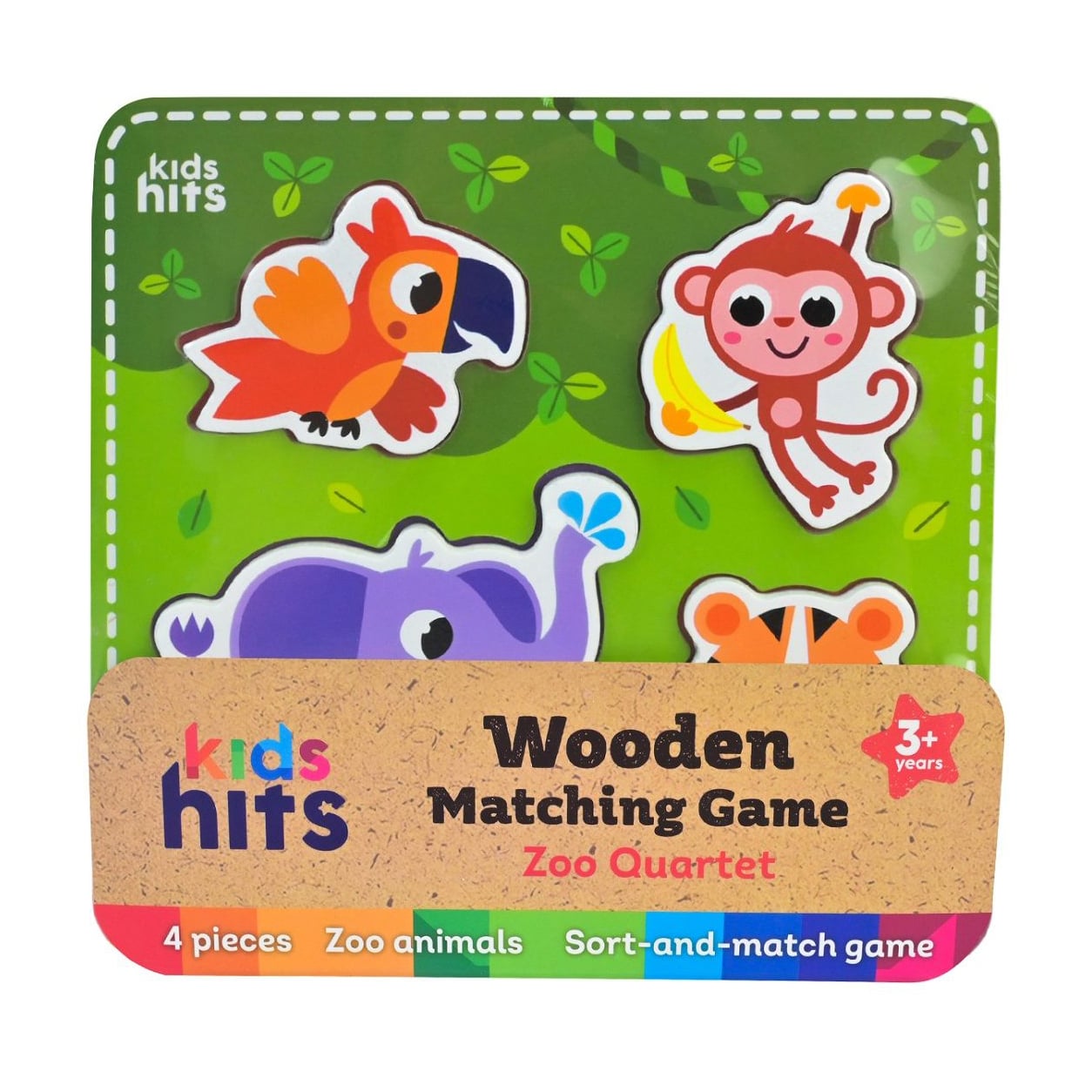 Іграшка дерев'яна Kids Hits Вкладиші, від 3 років, 15*15*0.9 см (KH20/035)