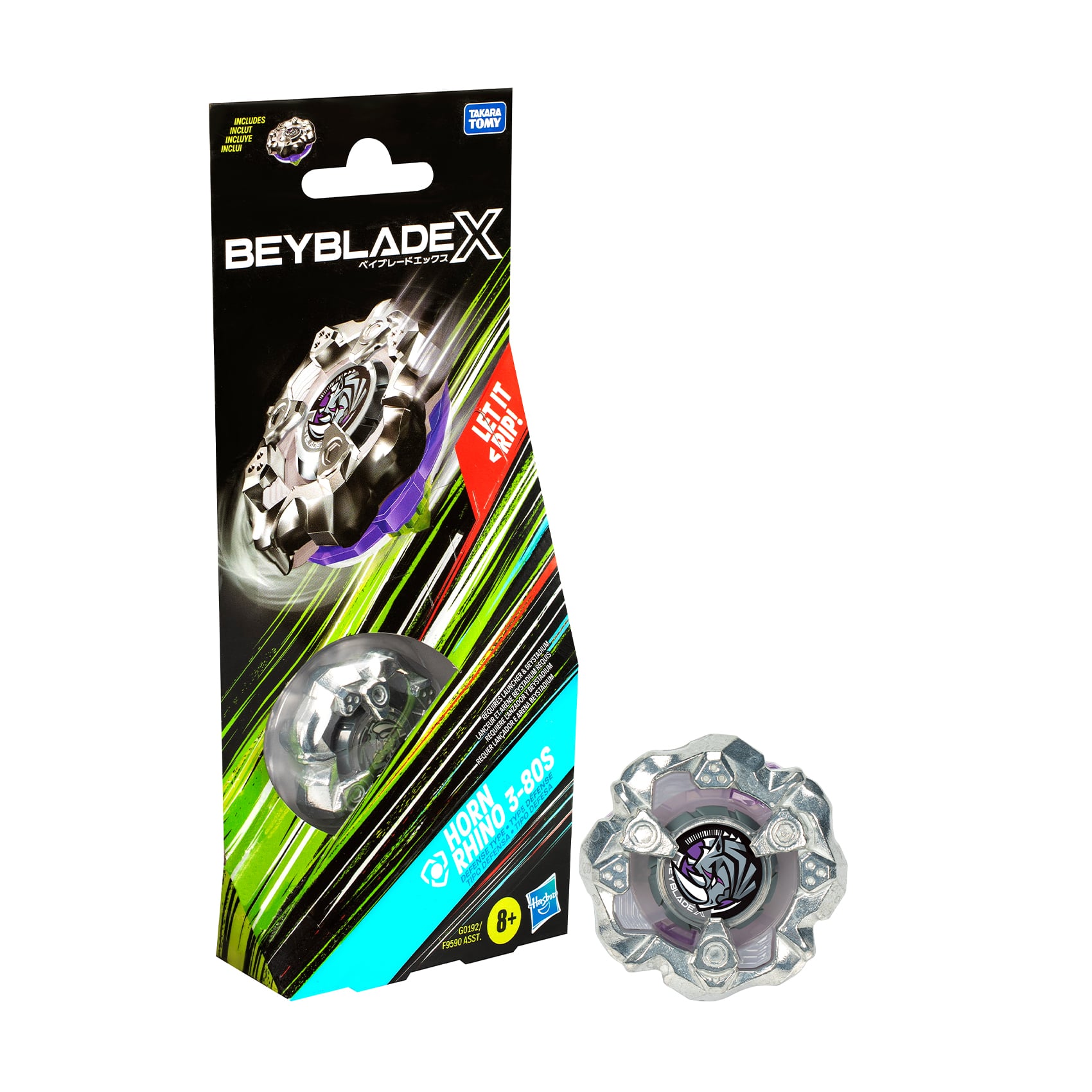 Іграшка-дзиґа Beyblade X Horn Rhino від 8 років, 20*3.17*8.89 см (F9590/G0192)