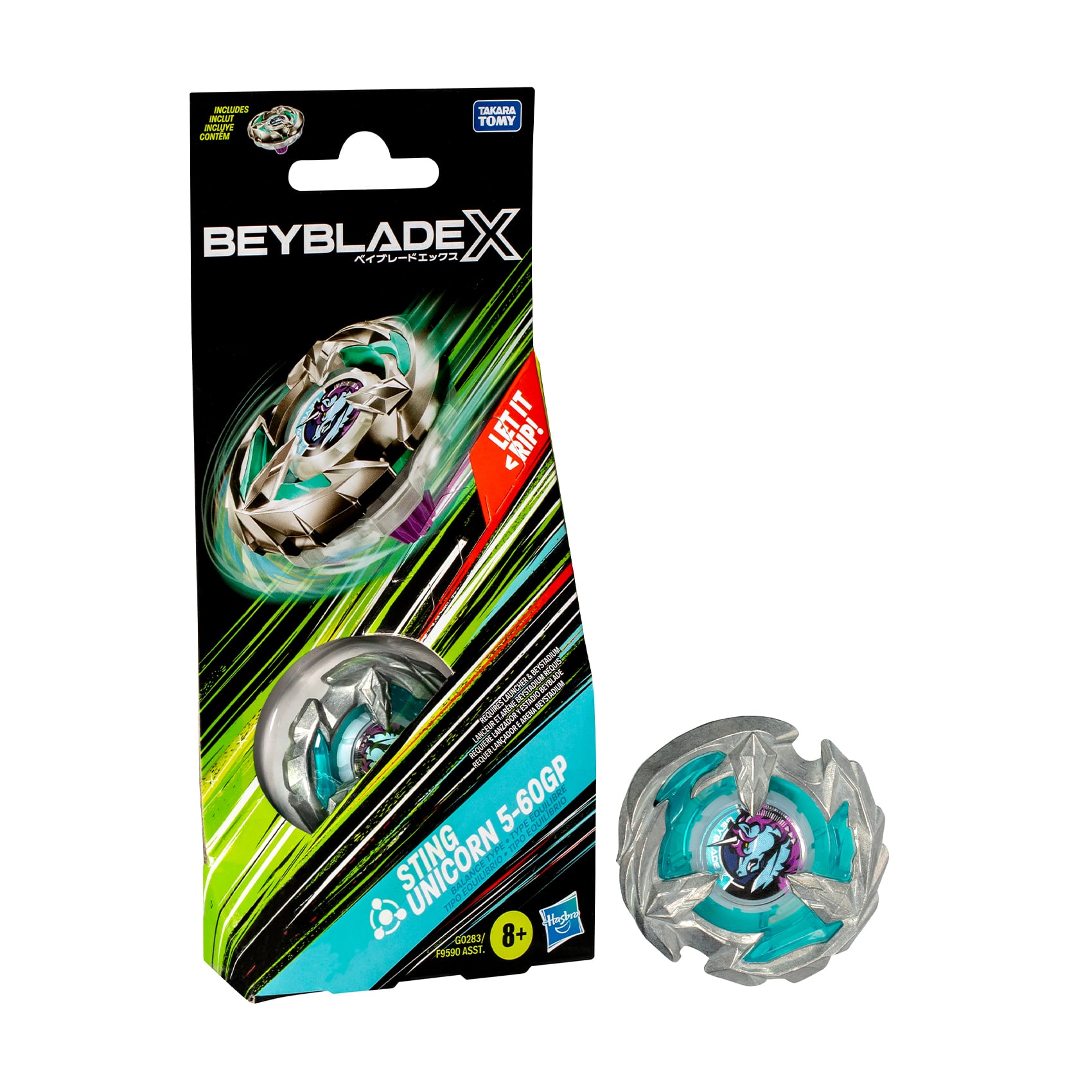 Іграшка-дзиґа Beyblade X Sting Unicorn від 8 років, 20*3.17*8.89 см (F9590/G0283)