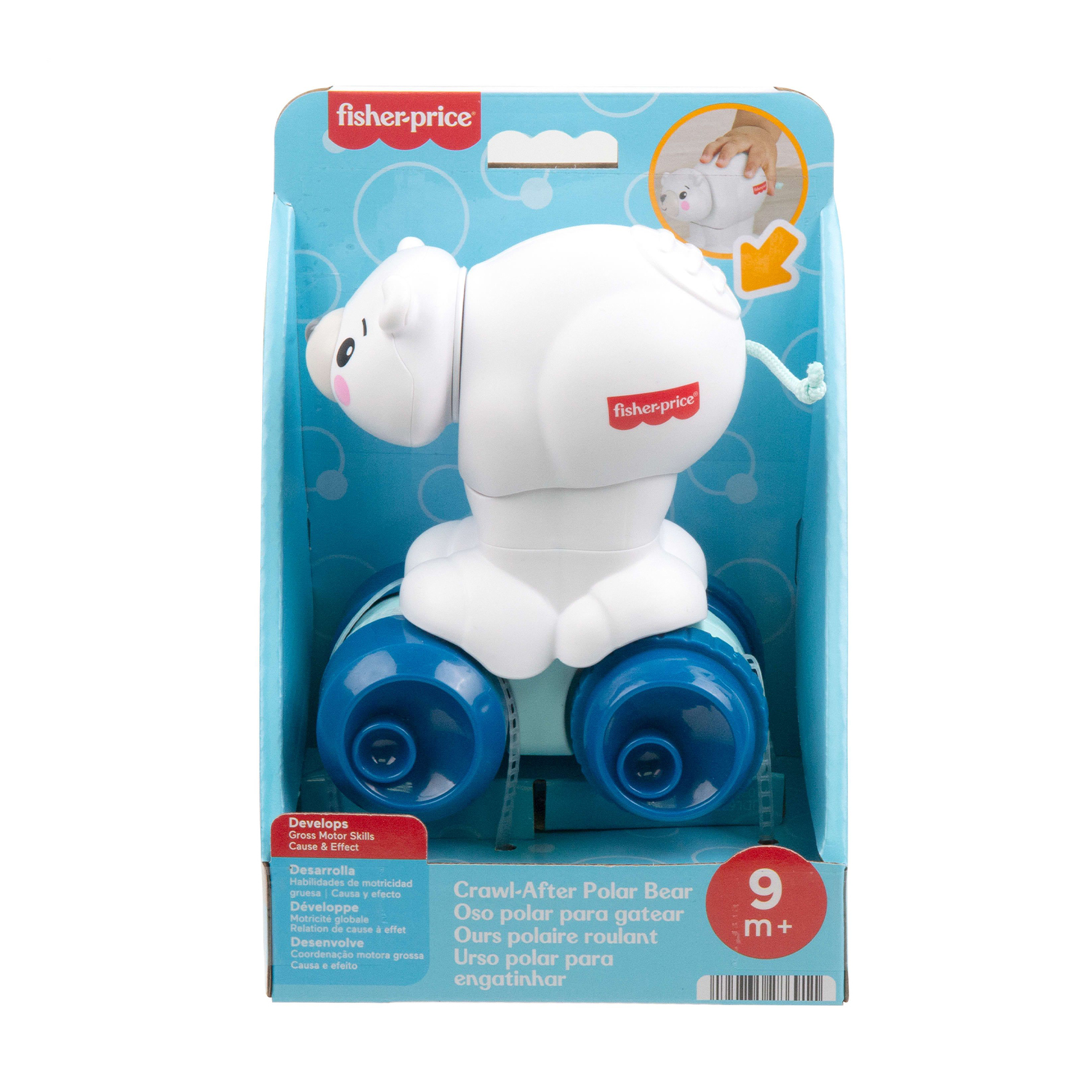 Іграшка Fisher-Price Полярний ведмедик Повзи за мною, від 9 місяців, 13.9*10.5 см (JDL63)