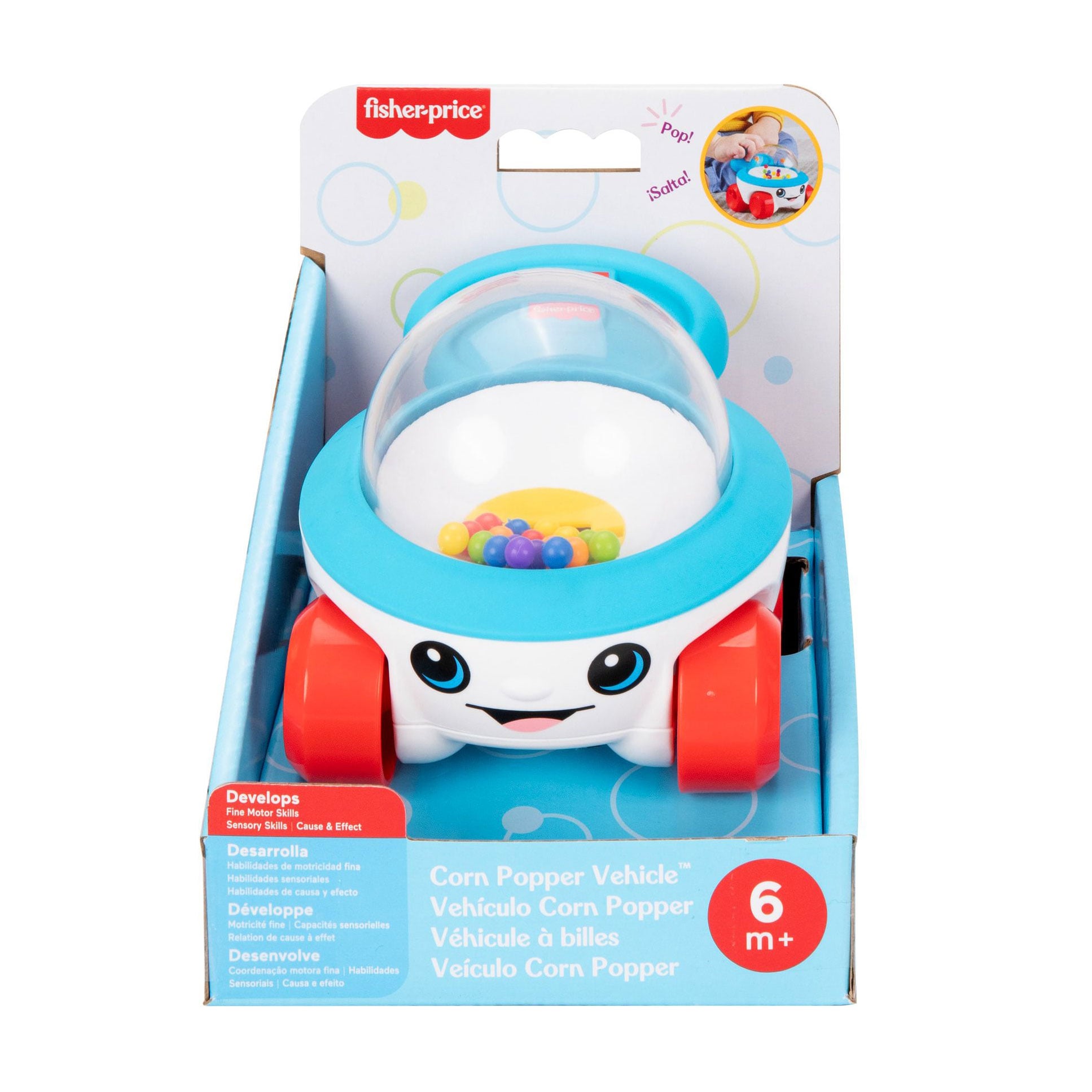 Іграшка-каталка Fisher-Price Попкорн, від 6 місяців (JKD57)