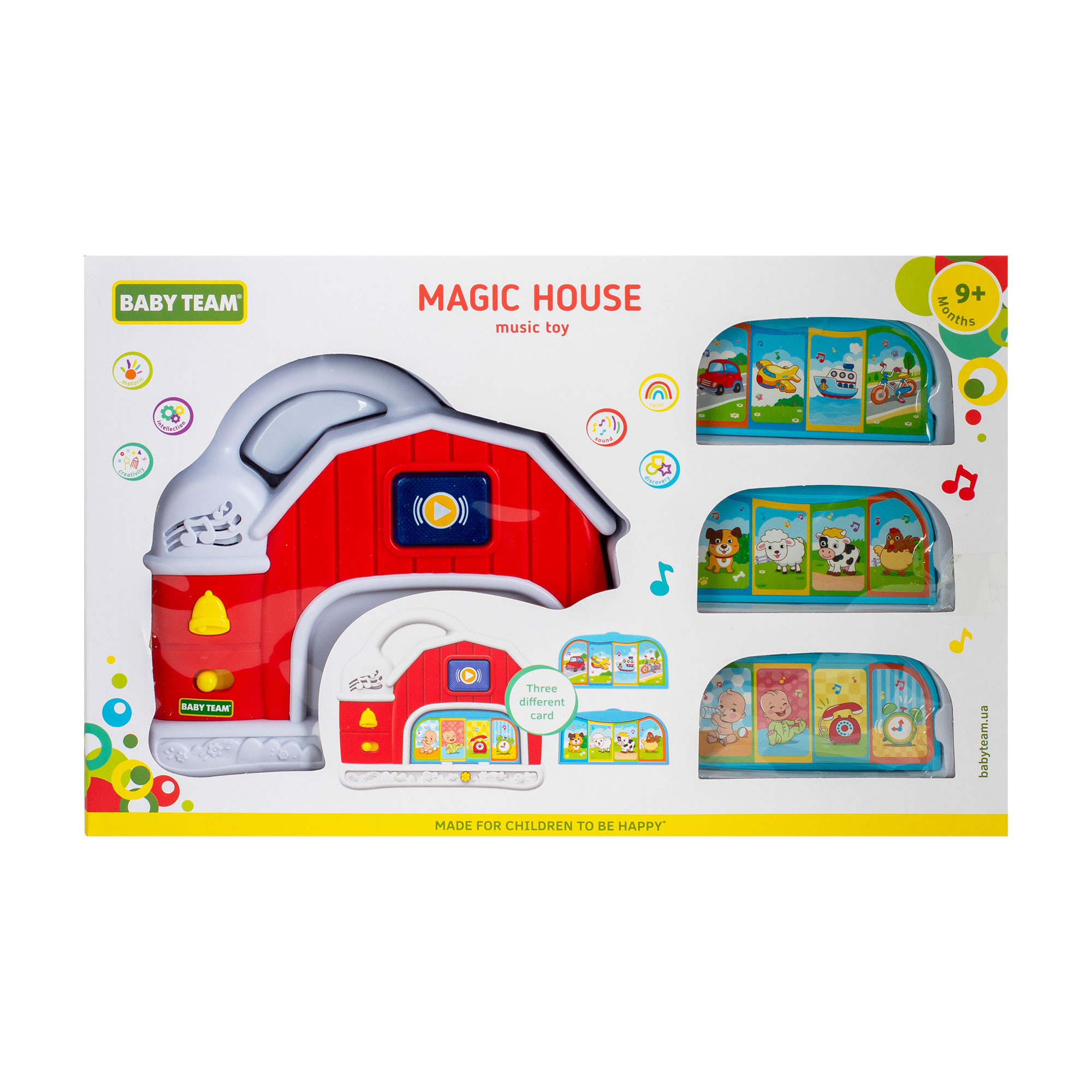 Іграшка музична Baby Team Чарівний будинок, від 9 місяців (8651)