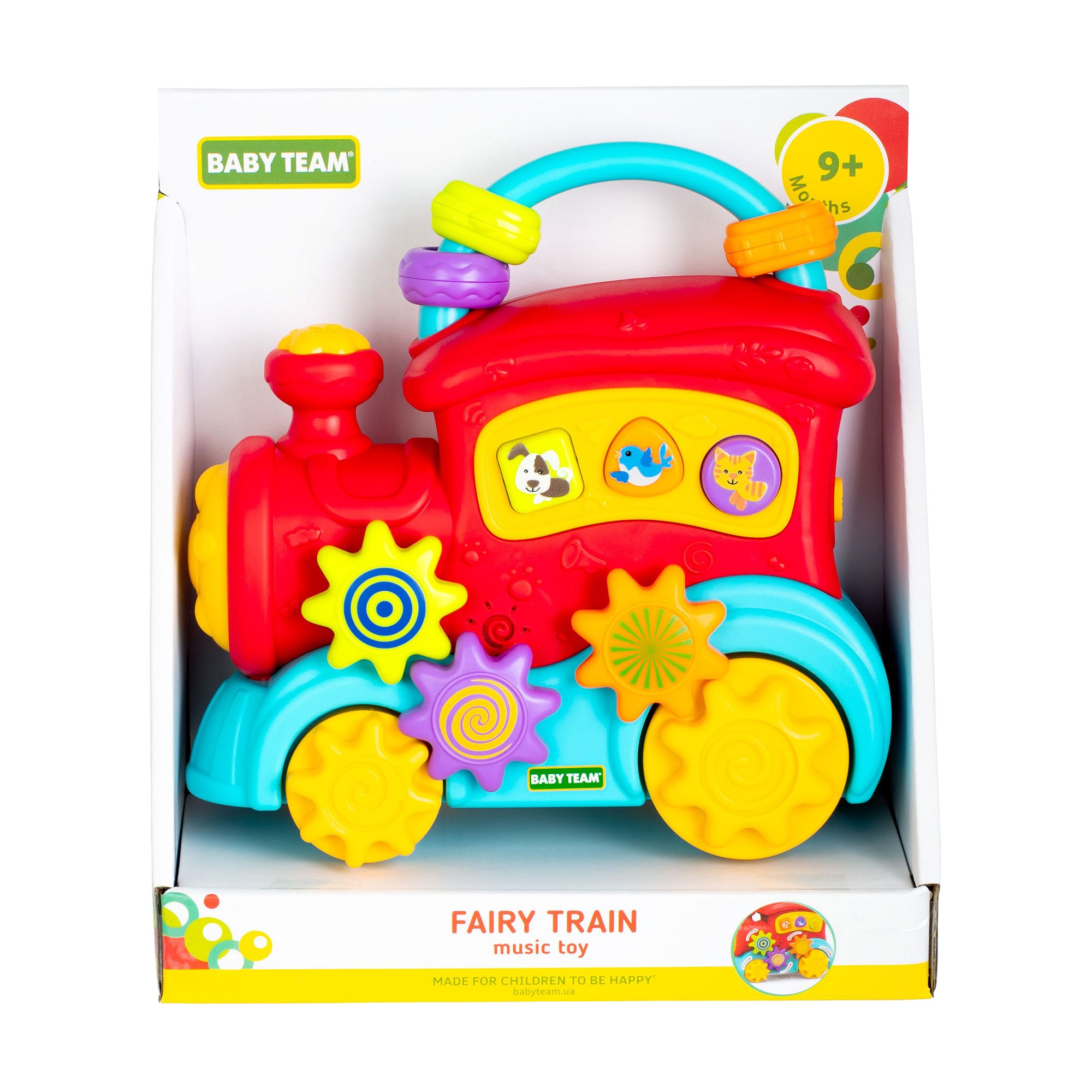Іграшка музична Baby Team Казковий паровозик, від 9 місяців (8653)
