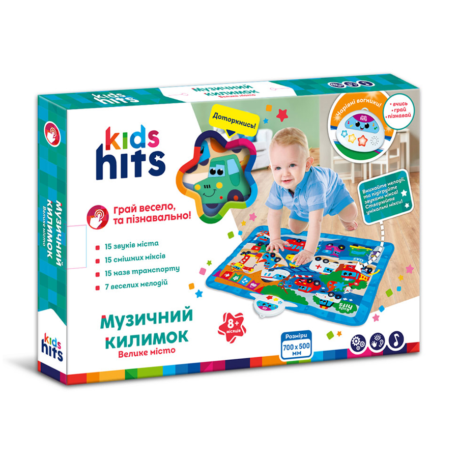 Іграшка музичний килимок Kids Hits, від 8 місяців, 70*50 см (KH04-004)